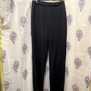 TAHARI WOOL/ELASTANE CHARCOAL BROWN DRESS PANTS SZ 8